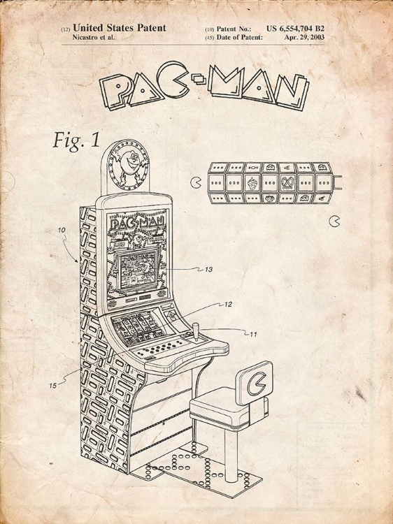 Picture of PP282-VINTAGE PARCHMENT FENDER PEDAL STEEL GUITAR PATENT POSTER