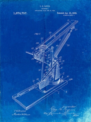Picture of PP284-FADED BLUEPRINT CLAY SKEET THROWER