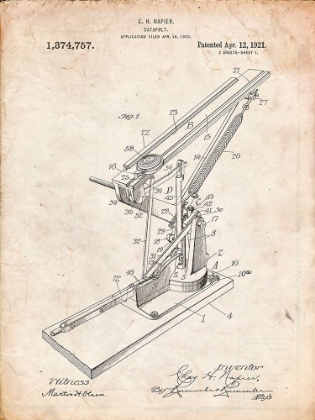 Picture of PP284-VINTAGE PARCHMENT CLAY SKEET THROWER