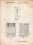 Picture of PP286-VINTAGE PARCHMENT SPEED CHESS GAME PATENT POSTER