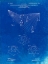 Picture of PP416-FADED BLUEPRINT BASEBALL FIELD LIGHTS PATENT POSTER