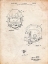 Picture of PP419-VINTAGE PARCHMENT FACE MASK FOOTBALL HELMET 1965 PATENT 