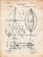 Picture of PP426-VINTAGE PARCHMENT AERIAL VESSEL PATENT POSTER