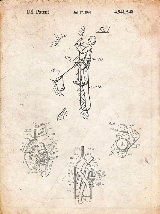 Picture of PP440-VINTAGE PARCHMENT M-16 RIFLE PATENT POSTER