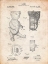Picture of PP452-VINTAGE PARCHMENT WHISTLE TEDDY BEAR 1919 PATENT POSTER