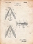 Picture of PP476-VINTAGE PARCHMENT SURFACE FISHING LURE PATENT POSTER