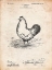 Picture of PP497-VINTAGE PARCHMENT CHICKEN PATENT POSTER