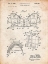 Picture of PP504-VINTAGE PARCHMENT VINTAGE FOOTBALL SHOULDER PADS PATENT POSTER