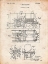 Picture of PP516-VINTAGE PARCHMENT STEAM TRAIN LOCOMOTIVE PATENT POSTER