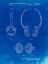Picture of PP543-FADED BLUEPRINT NOISE CANCELING HEADPHONES PATENT POSTER