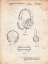 Picture of PP550-VINTAGE PARCHMENT HEADPHONES PATENT POSTER