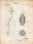 Picture of PP607-VINTAGE PARCHMENT GAS MASK 1918 PATENT POSTER
