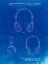 Picture of PP612-FADED BLUEPRINT HEADPHONES PATENT POSTER