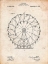 Picture of PP615-VINTAGE PARCHMENT FERRIS WHEEL 1920 PATENT POSTER