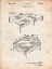 Picture of PP629-VINTAGE PARCHMENT PING PONG TABLE PATENT POSTER