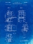 Picture of PP632-FADED BLUEPRINT FRAMED HIKING PACK PATENT POSTER