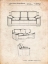 Picture of PP671-VINTAGE PARCHMENT COUCH PATENT POSTER