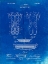 Picture of PP690-FADED BLUEPRINT RIDELL FOOTBALL PADS 1926 PATENT POSTER
