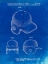 Picture of PP716-FADED BLUEPRINT BASEBALL HELMET PATENT POSTER