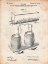 Picture of PP729-VINTAGE PARCHMENT BEER KEG COLD AIR PRESSURE TAP POSTER