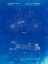 Picture of PP735-FADED BLUEPRINT BICYCLE SHOCK ART