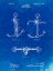 Picture of PP745-FADED BLUEPRINT BOAT ANCHOR PATENT POSTER