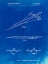 Picture of PP751-FADED BLUEPRINT BOEING SUPERSONIC TRANSPORT CONCEPT PATENT POSTER