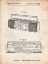 Picture of PP752-VINTAGE PARCHMENT BOOM BOX PATENT POSTER