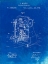 Picture of PP757-FADED BLUEPRINT BULLET MACHINE PATENT POSTER