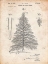 Picture of PP765-VINTAGE PARCHMENT CHRISTMAS TREE POSTER