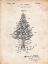 Picture of PP766-VINTAGE PARCHMENT CHRISTMAS TREE POSTER