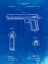 Picture of PP770-FADED BLUEPRINT COLT AUTOMATIC PISTOL OF 1900 PATENT POSTER