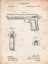 Picture of PP770-VINTAGE PARCHMENT COLT AUTOMATIC PISTOL OF 1900 PATENT POSTER