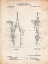 Picture of PP785-VINTAGE PARCHMENT DRAFTING COMPASS 1912 PATENT POSTER