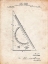 Picture of PP786-VINTAGE PARCHMENT DRAFTING TRIANGLE 1922 PATENT POSTER