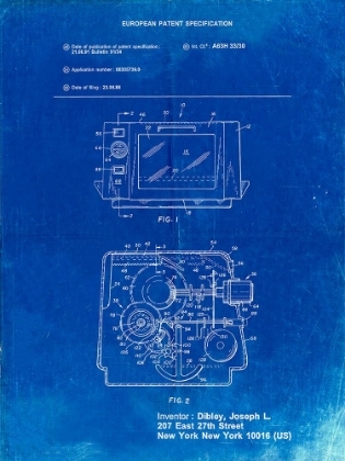 Picture of PP791-FADED BLUEPRINT EASY BAKE OVEN PATENT POSTER