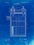 Picture of PP792-FADED BLUEPRINT EDISON ALKALINE BATTERY ART