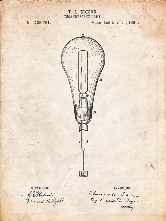 Picture of PP797-VINTAGE PARCHMENT OUTBOARD MOTOR PATENT ART