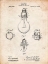 Picture of PP800-VINTAGE PARCHMENT ELECTRIC LAMP PATENT POSTER