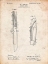 Picture of PP822-VINTAGE PARCHMENT FOLDING HUNTING KNIFE 1902 PATENT POSTER