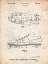 Picture of PP824-VINTAGE PARCHMENT FOOTBALL CLEAT PATENT PRINT