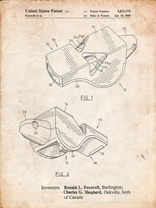 Picture of PP851-VINTAGE PARCHMENT FOX 40 COACHS WHISTLE PATENT POSTER