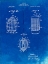 Picture of PP866-FADED BLUEPRINT HAND GRENADE 1915 PATENT POSTER