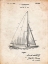 Picture of PP878-VINTAGE PARCHMENT HERRESHOFF R 40 GAMECOCK RACING SAILBOAT PATENT POSTER