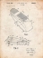 Picture of PP883-VINTAGE PARCHMENT HORACE N ROWE WAH PEDAL PATENT POSTER