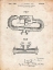 Picture of PP896-VINTAGE PARCHMENT JACQUES COUSTEAU DIVING MOUTHPIECE PATENT POSTER