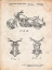 Picture of PP901-VINTAGE PARCHMENT KAWASAKI MOTORCYCLE PATENT POSTER