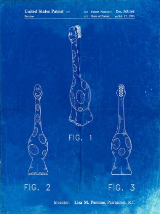 Picture of PP910-FADED BLUEPRINT KIDS TOOTHBRUSH POSTER