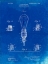 Picture of PP917-FADED BLUEPRINT LARGE FILAMENT LIGHT BULB PATENT POSTER