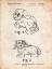 Picture of PP924-VINTAGE PARCHMENT LEGO DOG POSTER